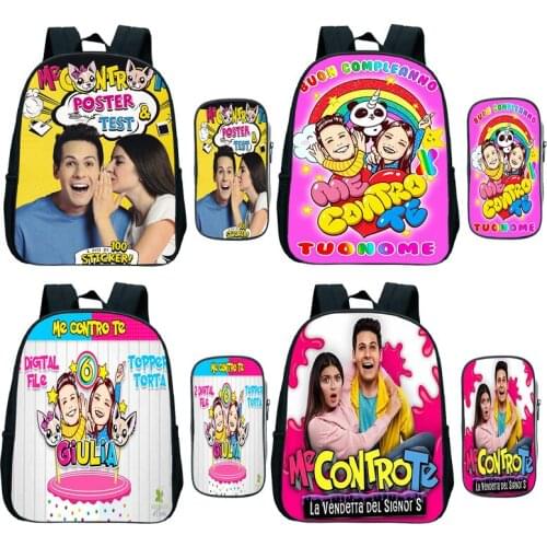 Me Contro Te Backpack 2 Pcs/Set Kindergarten Bags for Toddler Bookbags Casual Backpack Travel Backpack Children Preschool Bags