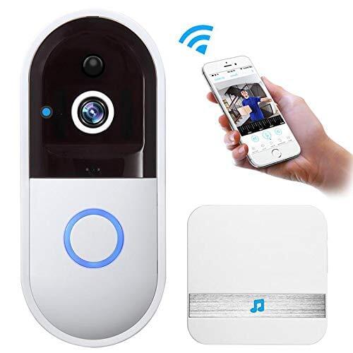Smart Doorbell,Wireless WiFi Video Doorbell HD Home Security Camera,Night Vision,2WayTalk,Motion Detection for iOS Android Phone