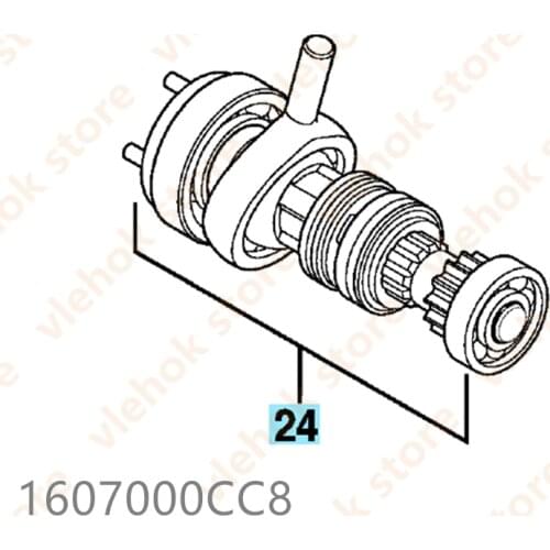 Jack Shaft for BOSCH GBH18V-EC RHH181 1607000CC8 Cordless Hammer Drill Power Tool Accessories Electric tools part