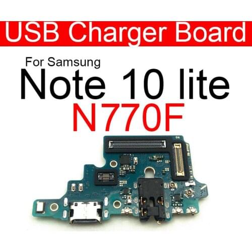USB Charging Port Jack Board For Samsung Galaxy Note 10 Lite N770F N770 USB Charger Connector Board Replacement Parts