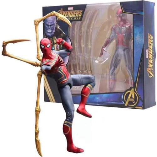 Marvel Iron Spider Action Figure SpiderMan Movable Model Toys