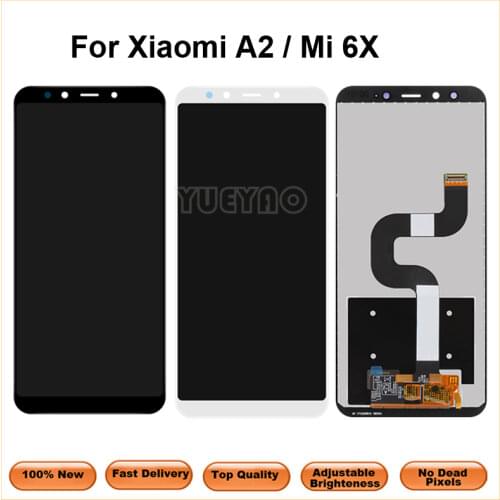 LCD For XIAOMI Mi A2 LCD Display Digitizer Touch Screen Panel For XIAOMI Mi 6X LCD Digitizer Replacement Repair Repair Parts