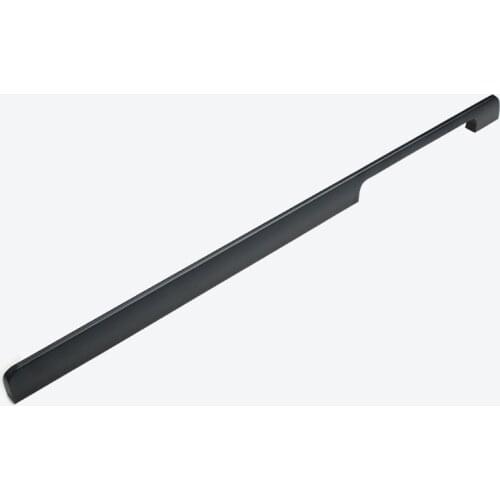 1 piece Long Cabinet Handle 50cm/80cm/100cm Wardrobe Handles Black Furniture Door Pulls Large Drawer Knobs