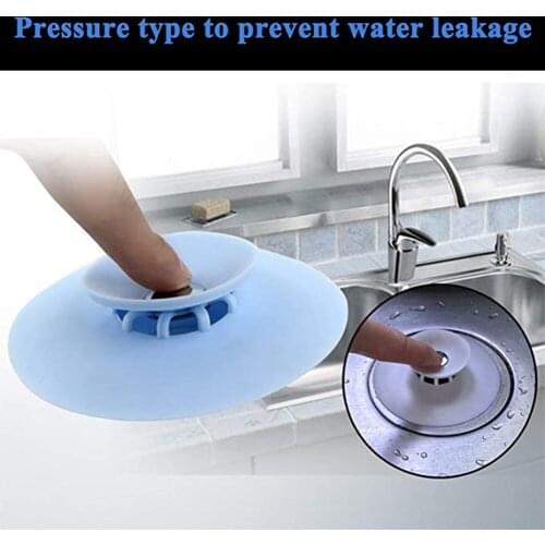 1PC Silicone Floor Drain Hair Stopper Bathtub Plug Bathroom Kitchen Basin Stopper Sink Strainer Basin Water Stopper XB 068