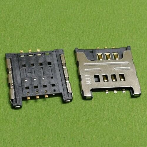 10Pcs SIM Card Socket Reader Holder Tray Replacement for Samsung E120S E120L E120k I929 I9250 I917 W689 i9023 I9070 i717 I727