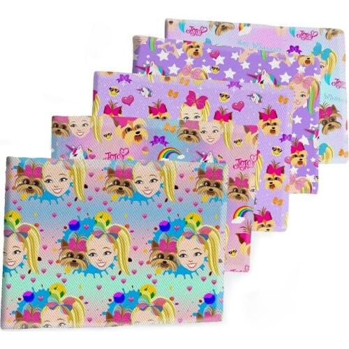 50*145CM Fabric Cartoon JoJo Girl Printed Polyester Cotton Twill Fabric Patchwor Printed