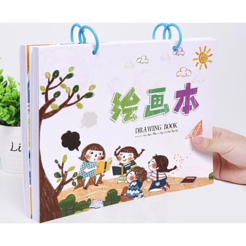 A4 Paper Cute Graffiti Enlightenment Watercolor Kids Childrens Drawing Book Baby Easy To Learn Painting Watercolor Pen Books