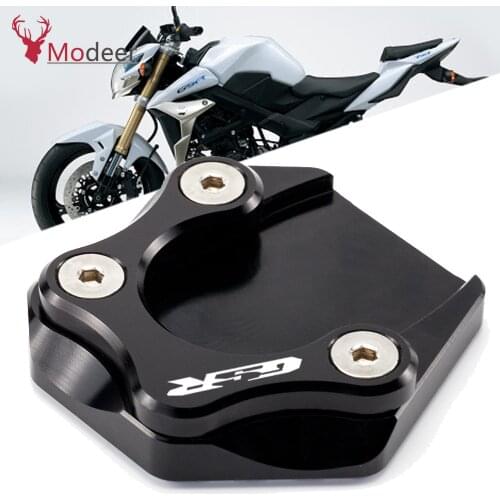 GSR 750 Motorcycle Kickstand Side Stand Extension Plate Foot Pad Support Enlarge For Suzuki GSR750 2011-2016 2015 2014 2013 2012