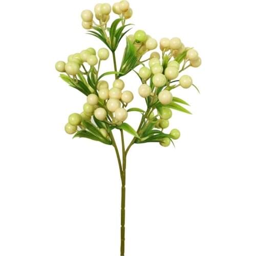 1Pcs Simulation Christmas Fake Berry Picks Stems Artificial Creative Pine Needle Berry Plant For Xmas Party Home Decoration