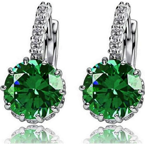 2021 Korean Jewelry Crystal Sunflower Zircon Earrings Party Accessories for Women