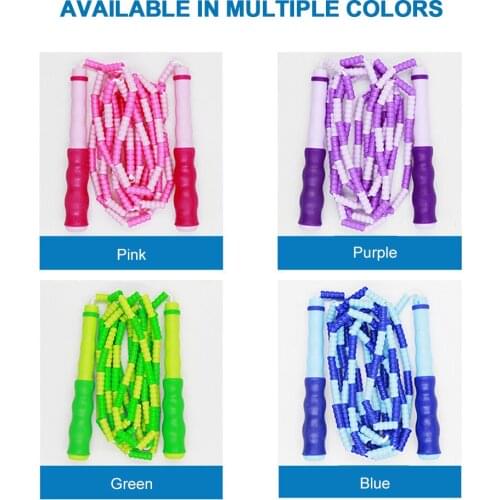 Lightweight Skipping Rope Plastic Handles Tangle-Free Cable 9.2ft Skipping Rope for Kids Fun and Fitness