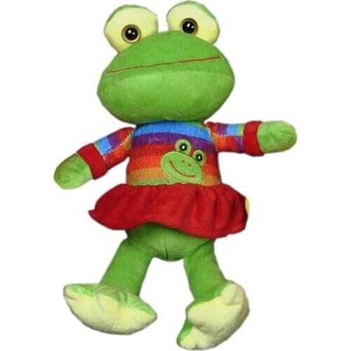 Frog bear stuffed toys plush toy Key chain dolls cloth dolls wedding celebration Street vendors 23 cm high