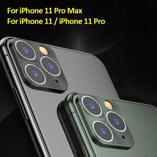 Metal Camera Protector Cover For Coque iPhone 11 Camera Lens Protective Cover For Funda iPhone 11 Pro Max Camera Case Cover