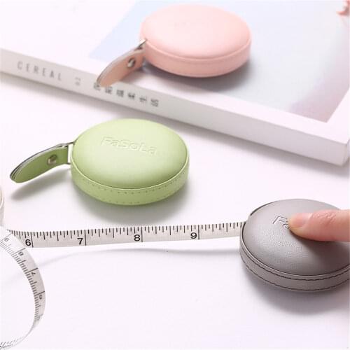 Mini Cortex Tape Measure KeyChain Plastic Portable 1.5m Retractable Ruler Centimeter/Inch Three Bust Hips Waist