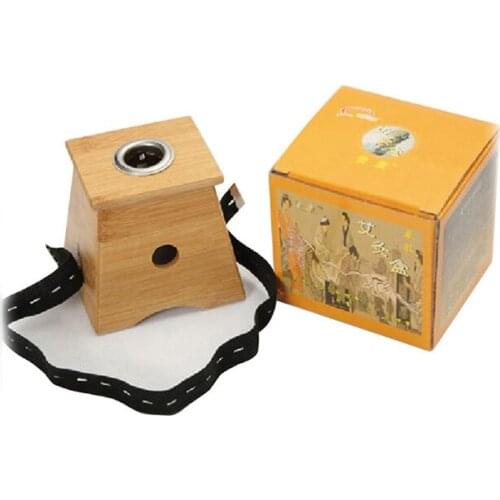 Monocular moxibustion box bamboo moxibustion box appliance wood bamboo moxa burner acupuncture massage device free shipping