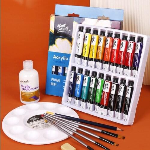 Acrylic paint 12/18/24/36 color set beginner color painting art wall painting Bing rare student acrylic painting tool
