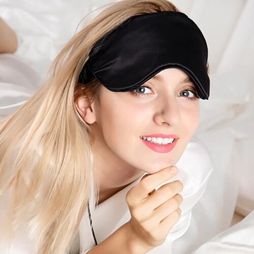 Natural Silk Sleeping Eye Mask Super Smooth Cover Eyeshade Portable Travel Blindfold Upscale Breathable Eyepatch Soft Bandage
