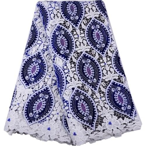Nigerian Lace Fabric Wedding 5yards African Velvet Lace Fabric High Quality Tulle Lace Fabric For Embroidery Flower S1526