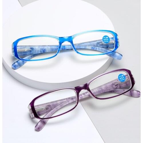 New Reading Glasses Women Fashion Printing Computer Glasses Anti-Blue Light Man Hyperopia Glasses+1+1.5+2+2.5+3+3.5+4