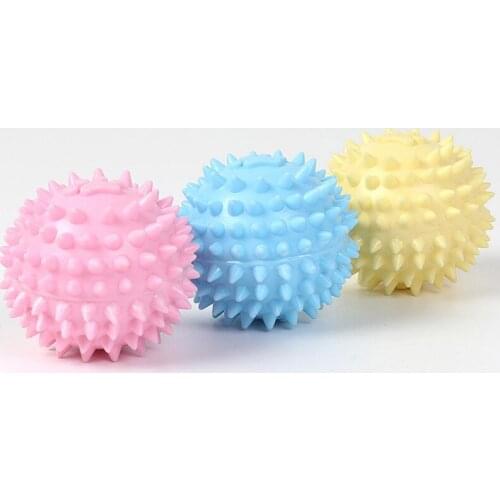 Pet Dog Toys Ball Safe Non-toxic Molar Bite-resistant Cleaning Teeth Footprint Small Thorn Ball Pet Toys