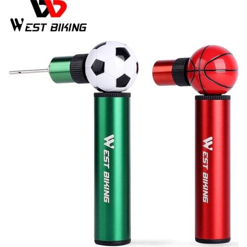WEST BIKING 48G Mini Soccer & Basketball Bicycle Pump 90 PSI High Pressure Portable Tire Inflator Hand Air Pumps MTB Bike Pump