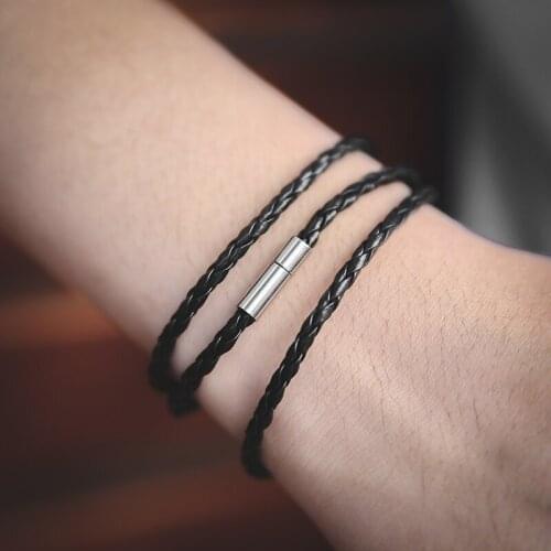 Vintage Unisex Multilayer Interlace Bracelet Shellhard Charming Men Wristband Leather Bracelets & Bangles Fashion Jewellery