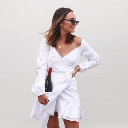 Белые летние платья Vodiu China At AliExpress