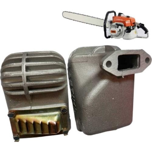 EXHAUST MUFFLER FOR CHAINSAW 070 090 090G MS720 MS070 CHEAP GASOLINE CHAIN SAW MUFFER REPL. PARTS 1106 145 0300