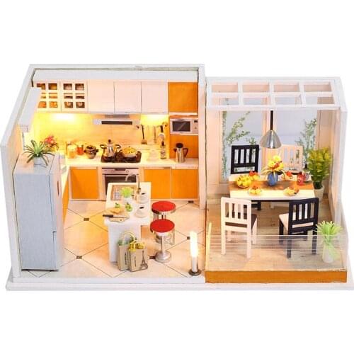 Yidu DIY Creative Combination of Cottage Model Gift Puzzle Toys