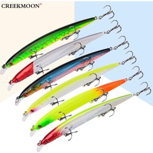 1pc 14cm 14g Topwater 3D Eyes Fishing Lure Minnow Hard Bait Treble Hooks Crankbait Floating Artificial Baits Bass Wobblers Lures