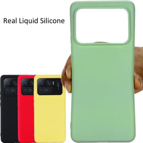 Liquid Silicone Case For Xiaomi Mi 11 Ultra Soft Gel Rubber Protector Matte Cover