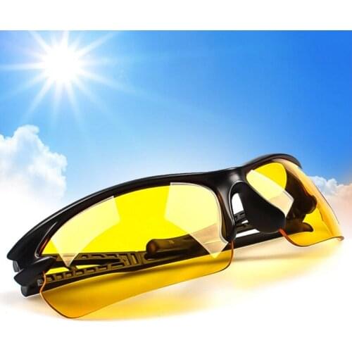 1Pcs Car Motorcycle Night Vision Goggles Drivers Sunglasses Night-vision Glasses Anti Night Driving Glasses Protective Gears