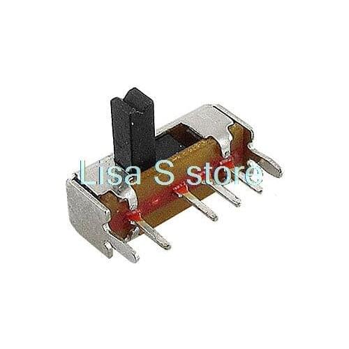 10x Panel PCB 4 Pin 3 Position 1P3T SP3T Mini Slide Switch Side Knob 0.5A 50V DC SK13D01-VG4