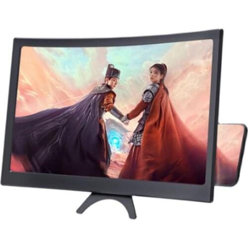 HOCE 12 inch 3D Screen Amplifiers Folding HD Mobile Phone Screen Magnifier For Curved Enlarged Smartphone Movie Amplifying