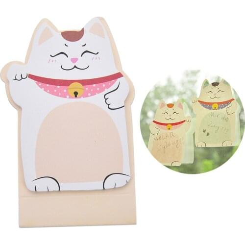 2017 Lucky Cat Animal Mini Planner Sticker Notepad memo School Supplies Material Sticky Memo Agenda Notes For Student