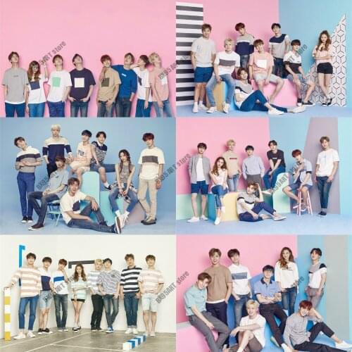 Diamond Embroidery Full Square/Round MONSTA X Posters Korean Band Diamond Painting Cross Stitch Kits Mosaic Room Decoration