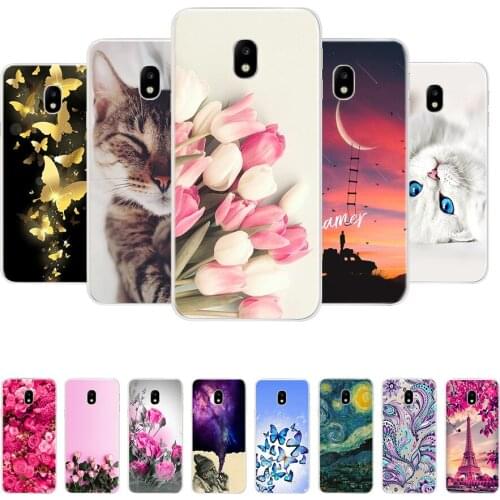 FOR Coque Samsung J7 2017 Case Cover J730 Soft TPU Silicone Cute Animals Back Phone Cases FOR Funda Samsung Galaxy J7 2017 Case