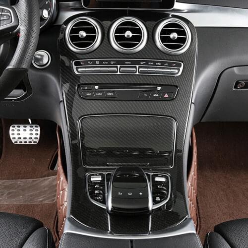 For Mercedes Benz W205 C200LGLC260 2015-2018 Car Interior Modification Decoration Central Control Appearance Film Carbon Pattern