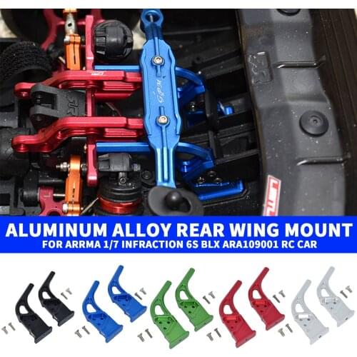 Rear Wing Mount for ARRMA 1/7 INFRACTION 6S BLX ARA109001 Support Spoiler Mount Aluminum Alloy RC Car parts