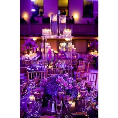 Crystal Table Centerpiece Square flower stand