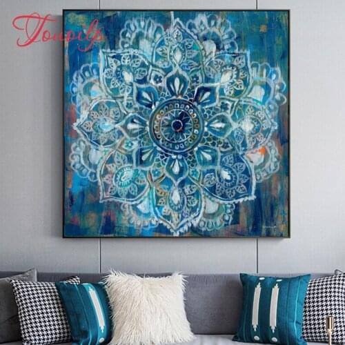 Touoilp square/round Abstract Mandala 5d diamond painting cross new Year diamond embroidery plastic crafts Full diamond painting