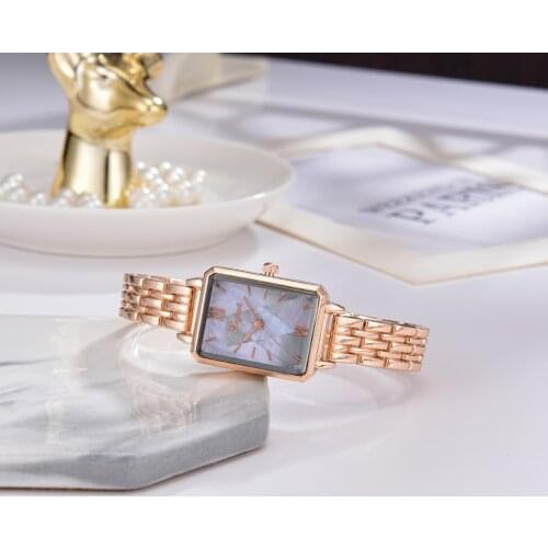 Damen Mode Quarz Bewegung Casual Platz Uhr Kleid Uhr Frauen Legierung Band Quarz Uhr 2PCS Set Madchen Geschenk Prazise timing