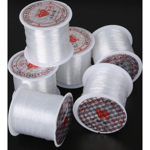 Size 0.2mm/0.25mm/0.3mm/0.35mm/0.4mm/0.45mm/0.5mm/0.6mm Non-Stretch Fish Line Wire Nylon String Beading Cord Thread For Jewelry