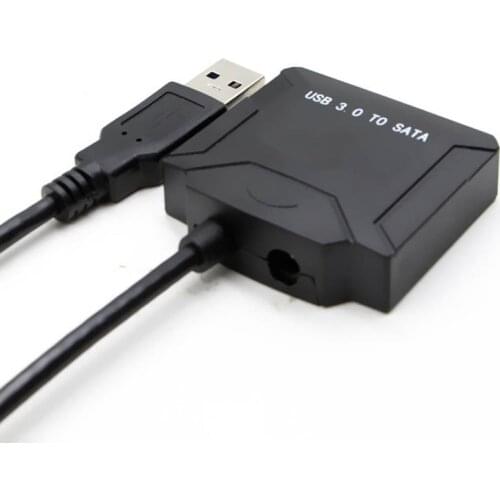 New Universal USB 3.0 to SATA Adapter Cable For 2.5"/3.5" HDD SSD Hard Disk Laptop DVD/CD Power Supply EU/UK/US Adapter DOM668