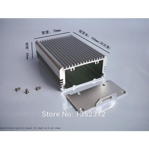 One pcs 70*35*100mm small aluminum box for electronic project housing DIY chassis case waterproof power supply box PCB shell