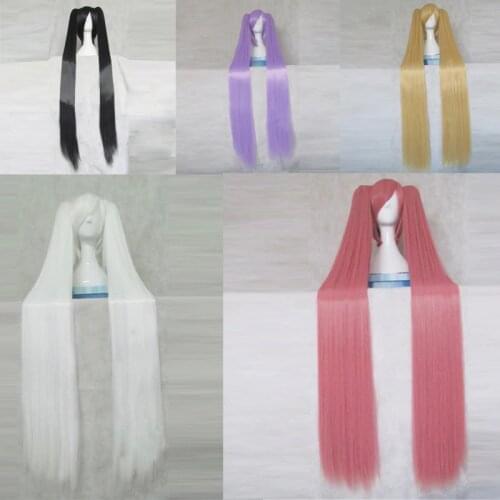 Hidan no Aria Kanzaki H Aria Pink 120CM Long Synthetic Hair Cosplay Costume Party Wig + 2 Ponytails + Wig Cap