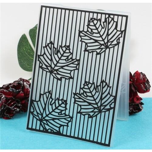 Maple leaf Stamps Plastic Embossing Folder Template For Scrapbooking Photo Album Paper Card Making