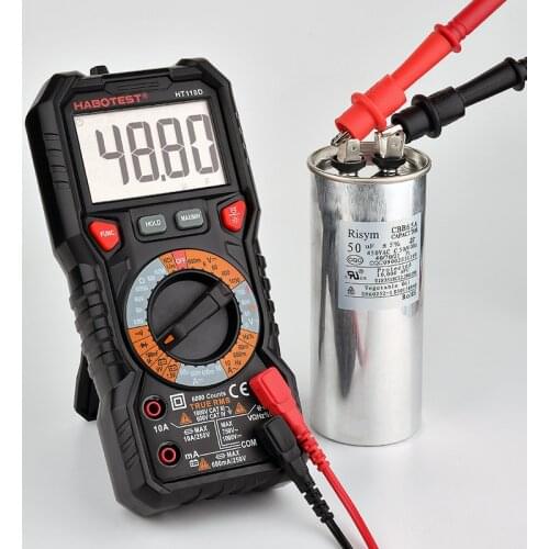 HT118 Professional High Precise 6000 counts 1000V AC DC Digital Multimeter Ohm Hz NCV Live C/F Duty Multimetro Voltage Meter
