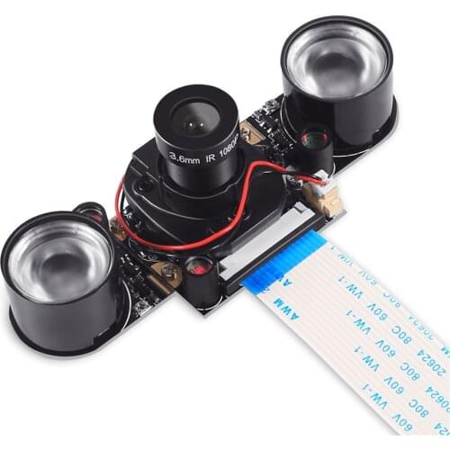 Raspberry Pi Camera Focal Adjustable Infrared Night Vision Noir camera Module for Raspberry Pi 3 Model B 4B zero w