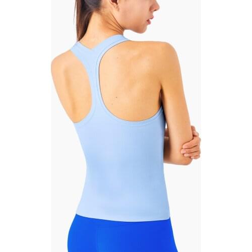 NWT Yoga Tank Top Womens Summer Quick Dry Thick Material Sleeveless Loose Sport Top Gym Workout Running Top Free Shipping